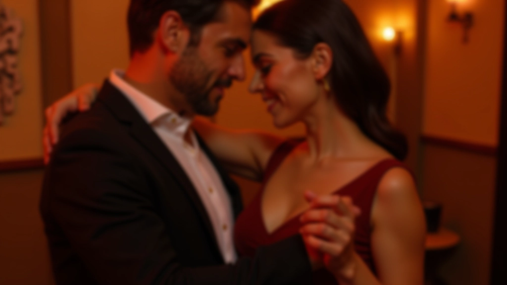 Pair of dancers in close position demonstrating proper bachata posture and connection